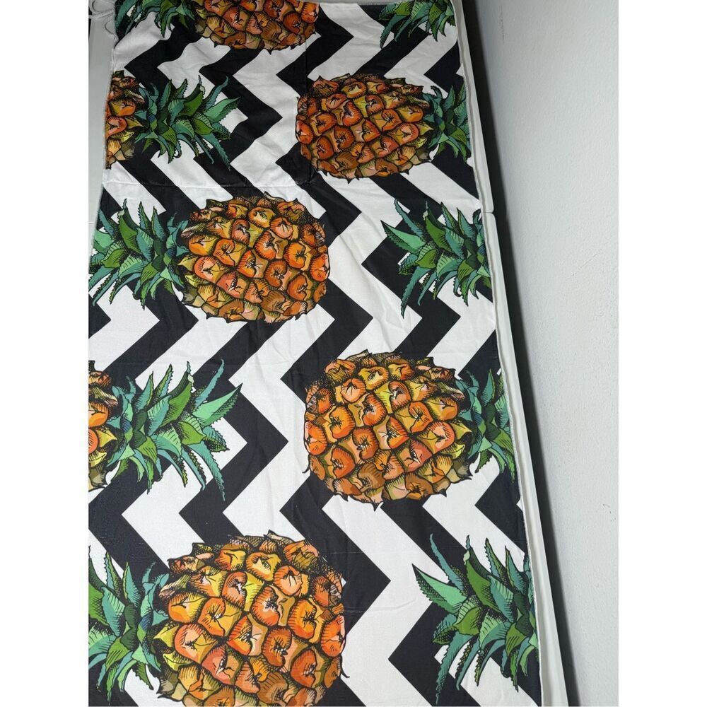 Hawaiian Beach Towel 2-in-1 Towel & Backpack Pineapple Print Towel Size 28”X58”